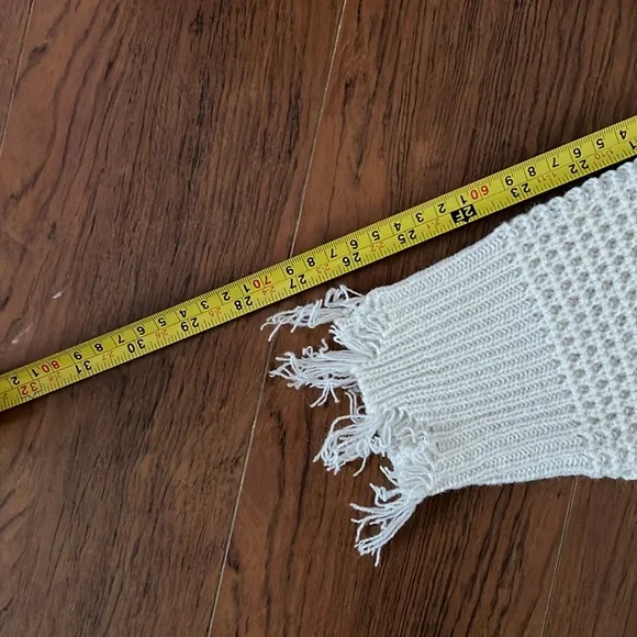 Zenana distresses v neck waffle knit sweater 2X - Picture 8 of 9